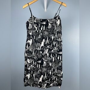 90s vintage Nine West French patterned dress